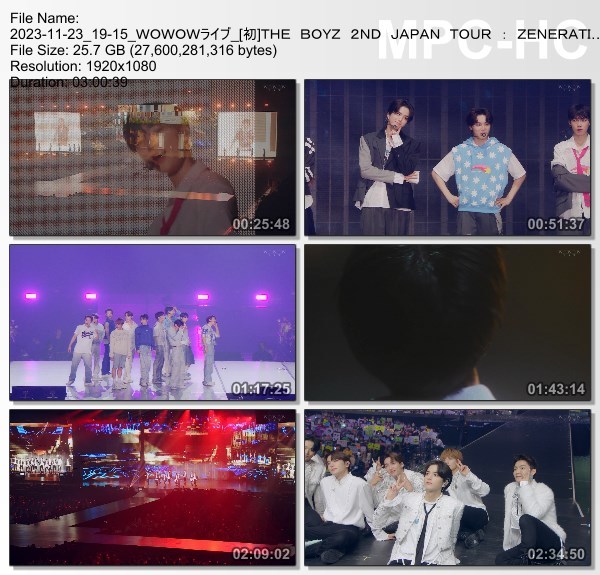 [TV-Variety] THE BOYZ 2ND JAPAN TOUR : ZENERATION 拡大版 (WOWOW Live 2023.11.23)