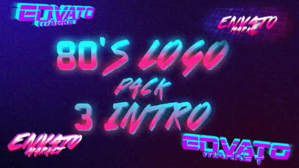 80s Logo Intro Pack 3 - VideoHive 19497990