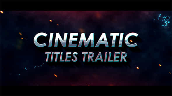 Cinematic Titles Trailer - VideoHive 20506195