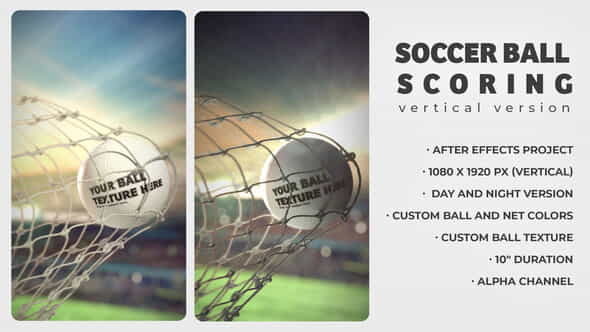 Soccer Ball Scoring Logo Reveal - VideoHive 34615444