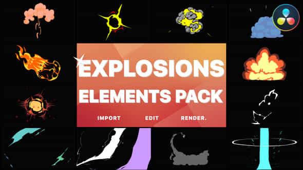 Anime Explosion Elements - VideoHive 37441726
