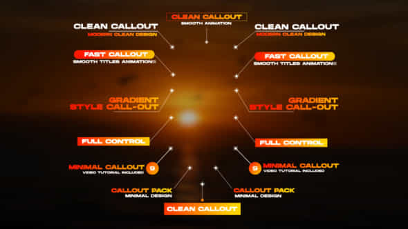 Gradient Callouts - VideoHive 48940762