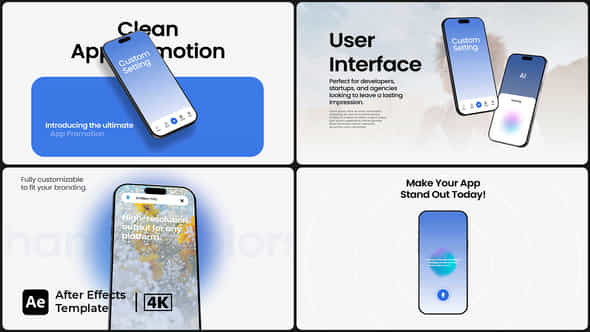 Clean Ai App Promo - VideoHive 56407206