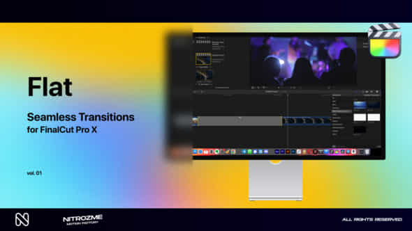 Flat Transitions - VideoHive 47985824