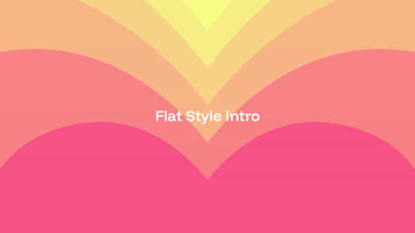 Flat Style Intro - VideoHive 59189981