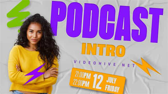 Creative Podcast Intro - VideoHive 54855739