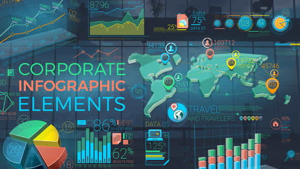Colorful Corporate Infographic Elements - VideoHive 22933640