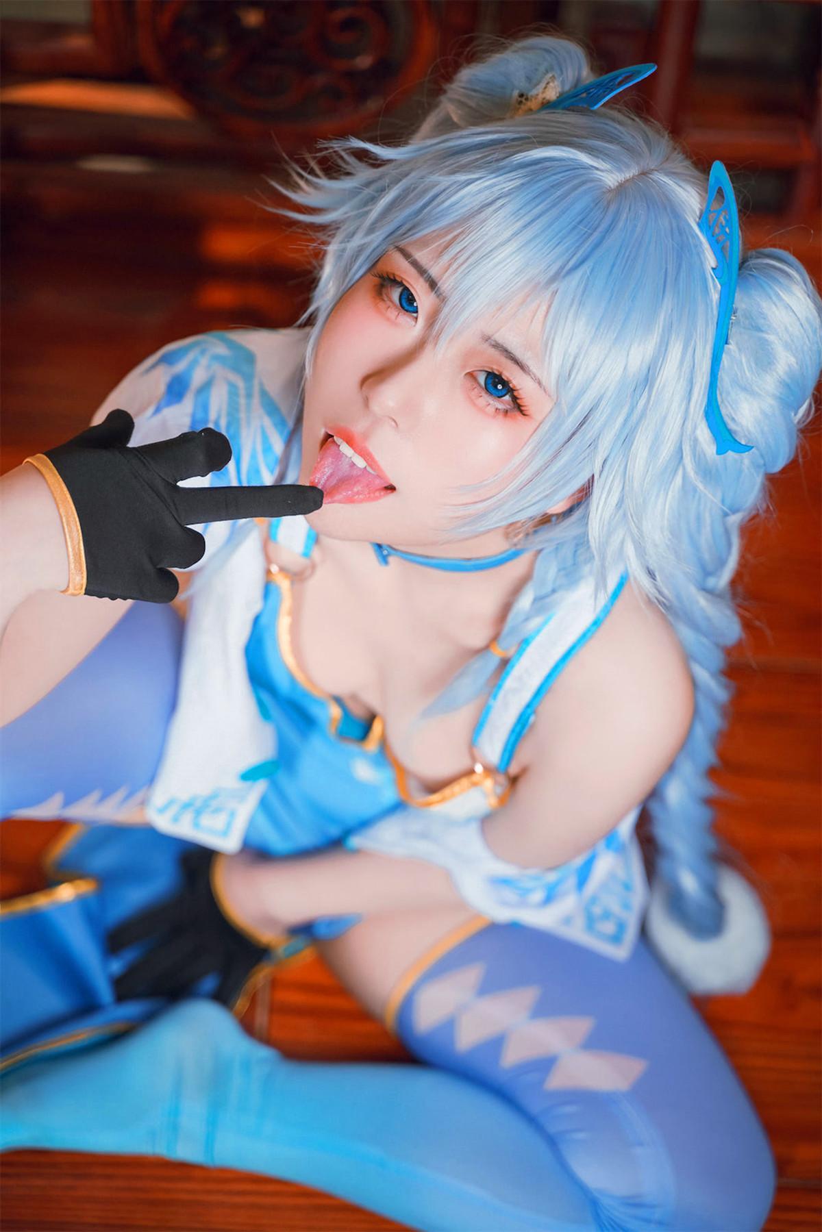 Cosplay 虎森森 少女前线 翠雀媚(19)