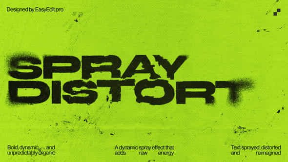 Spray Distort Typography - VideoHive 58388416