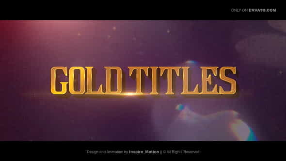 Gold Titles |Epical Trailer - VideoHive 30482273