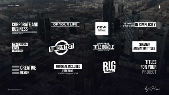 Modern Titles 5 - VideoHive 48624412