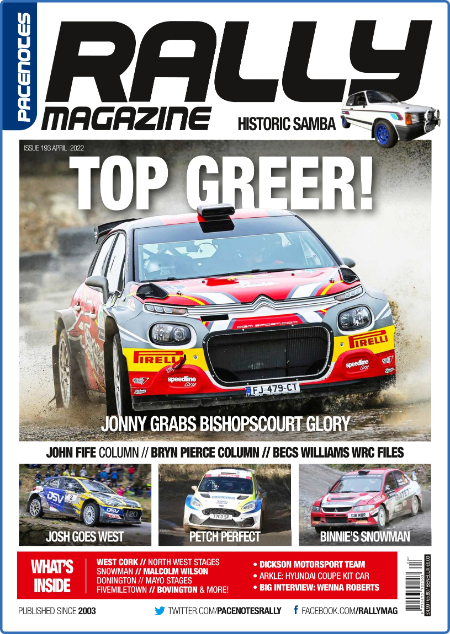 Pacenotes Rally Magazine - Issue 187, April 2020