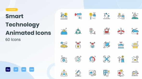 Animated Smart Technology Icons (GIF - VideoHive 29704199