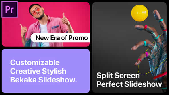 Split Screen Slideshow Motion Mogrt For Premier Pro - VideoHive 51768235