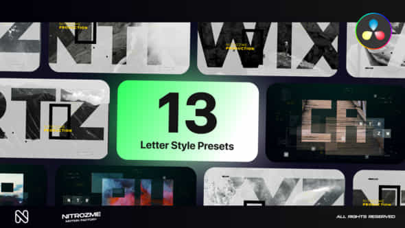 Letters Typography - VideoHive 45341799