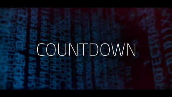 Digital Countdown - VideoHive 24411054