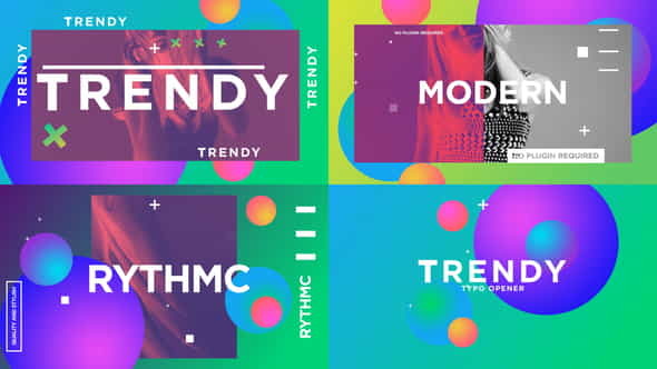 Trendy Typo Opener - VideoHive 24917748