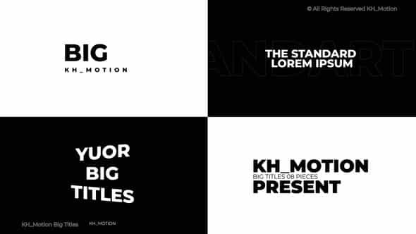 Big Titles 20 Mogrt - VideoHive 51939580