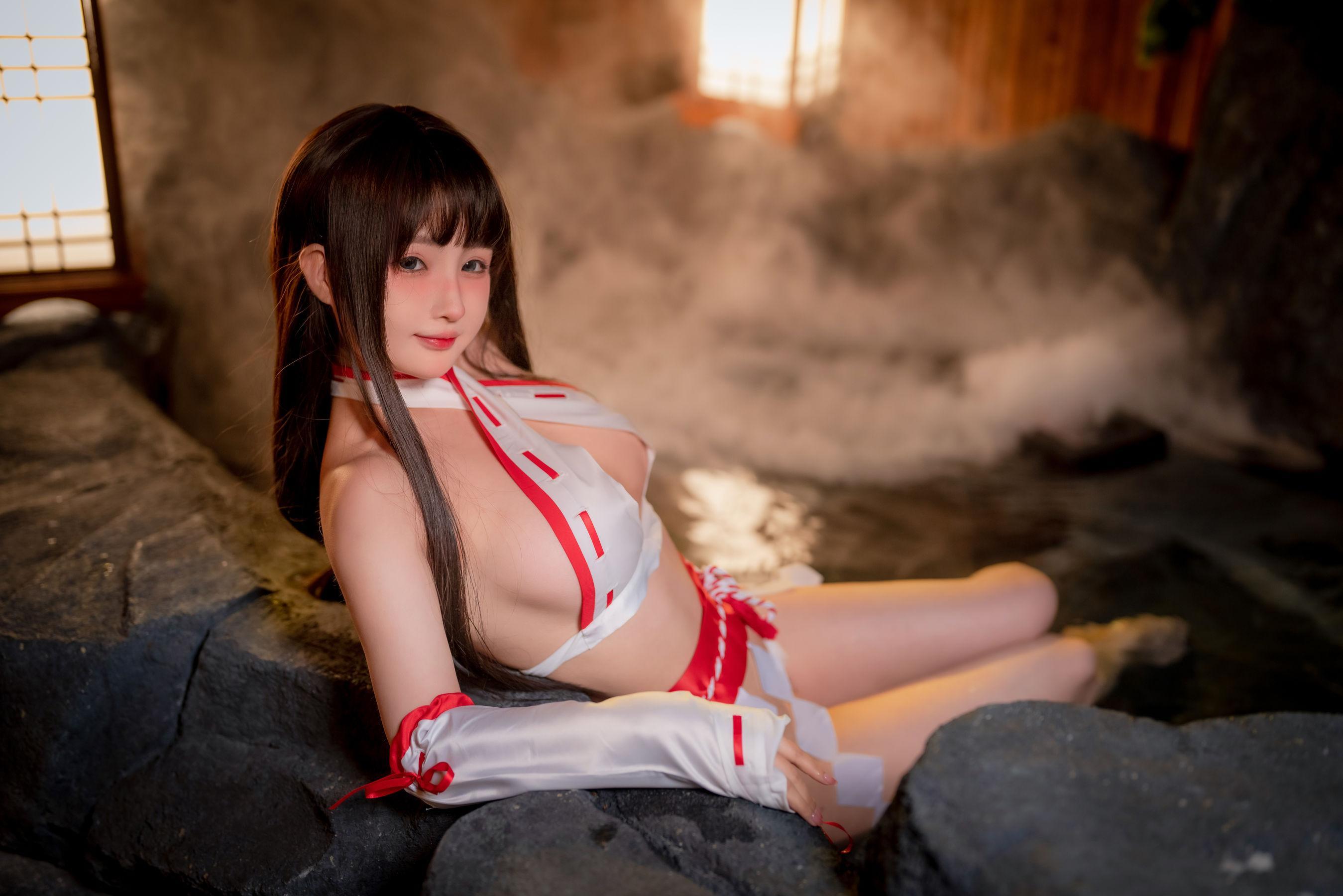 [福利女神cosplay] 桜井宁宁 - 纯洁巫女/61P(35)