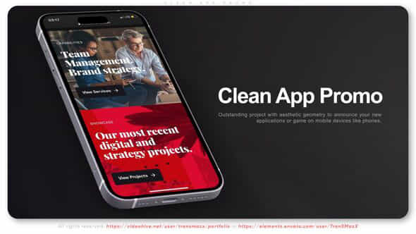 Clean App Promo - VideoHive 43194127