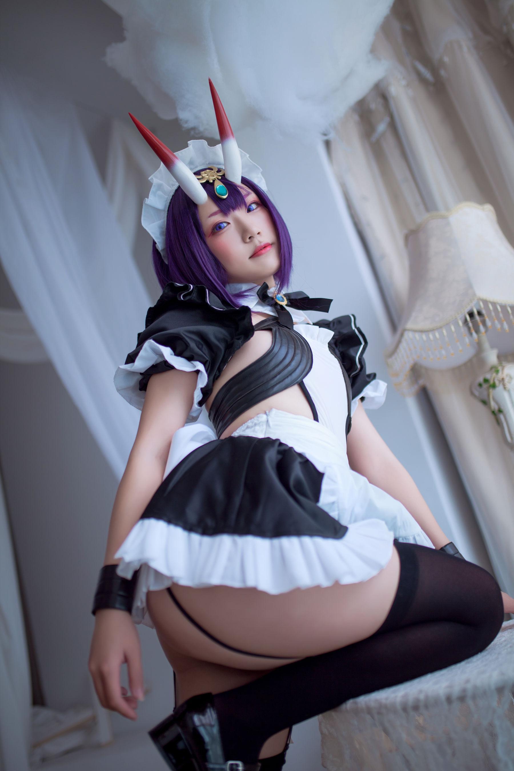 [网红COSER] 动漫博主Mime弥美 – 酒呑童子女仆(9)