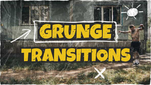 Grunge Transitions - VideoHive 52860438