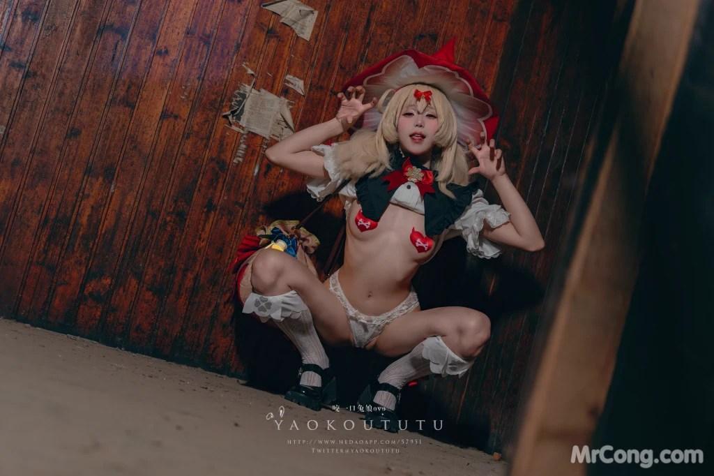 Coser@黏黏团子兔: 琪花星烛·可莉 可莉炸鱼舞 (66 photos )(50)