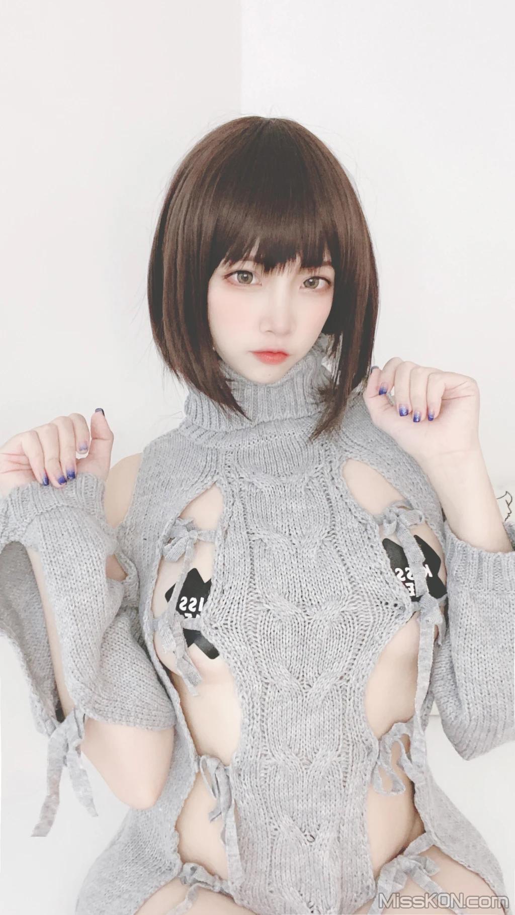 Coser@二佐Nisa: 私房洞洞毛衣 (66 photos )(30)