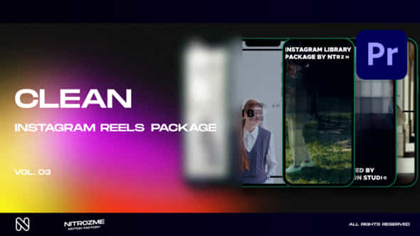 Clean Instagram Reels Vol 03 For Premiere Pro - VideoHive 50534149