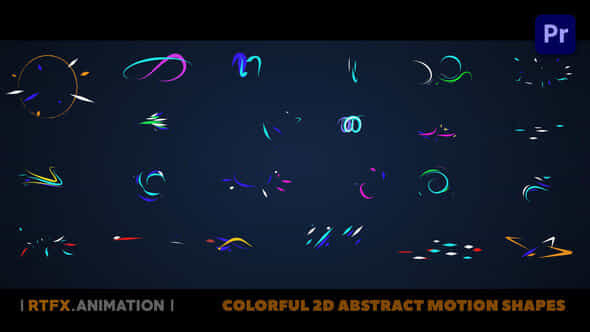 Colorful 2D Abstract - VideoHive 44513324