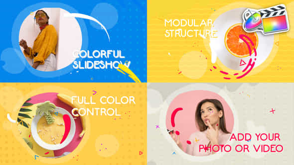 Colorful Liquid Slideshow Fcpx - VideoHive 27212484