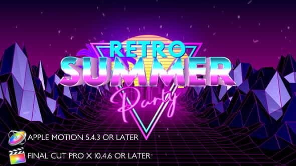 Retro Summer Party Opener - - VideoHive 27805010