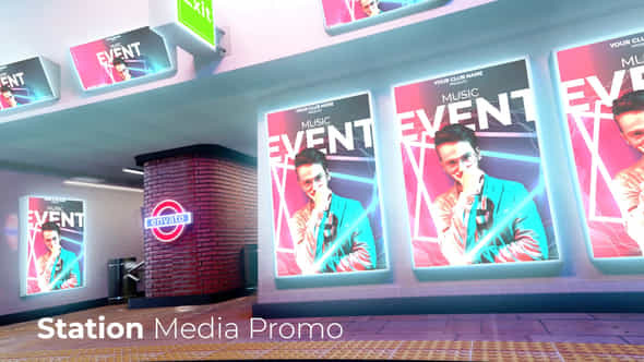 Subway Station Media - VideoHive 31059179