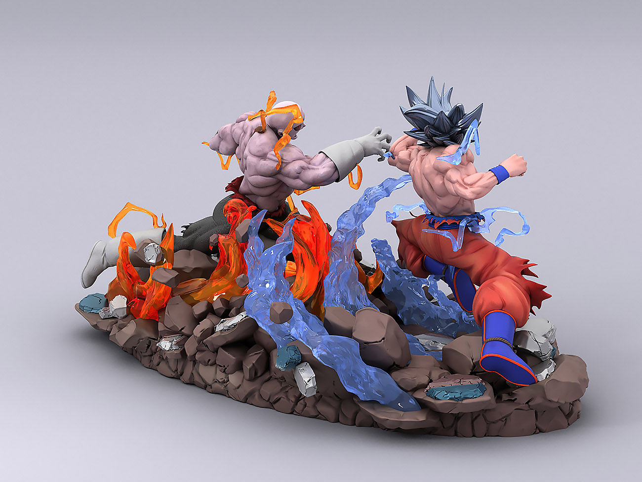 Dragon Ball Super - Goku vs Jiren Diorama Resin Statue ﻿(Hades Designs) OPzPawi5_o