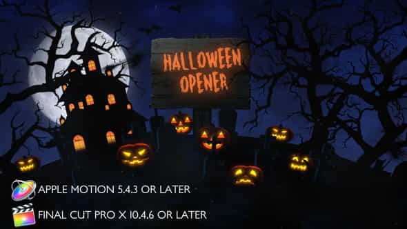 Halloween Opener - Apple Motion - VideoHive 28385252