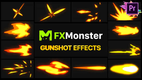 Gunshot Effects Premiere Pro Mogrt - VideoHive 27490729