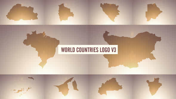 World Countries Logo - VideoHive 38955680