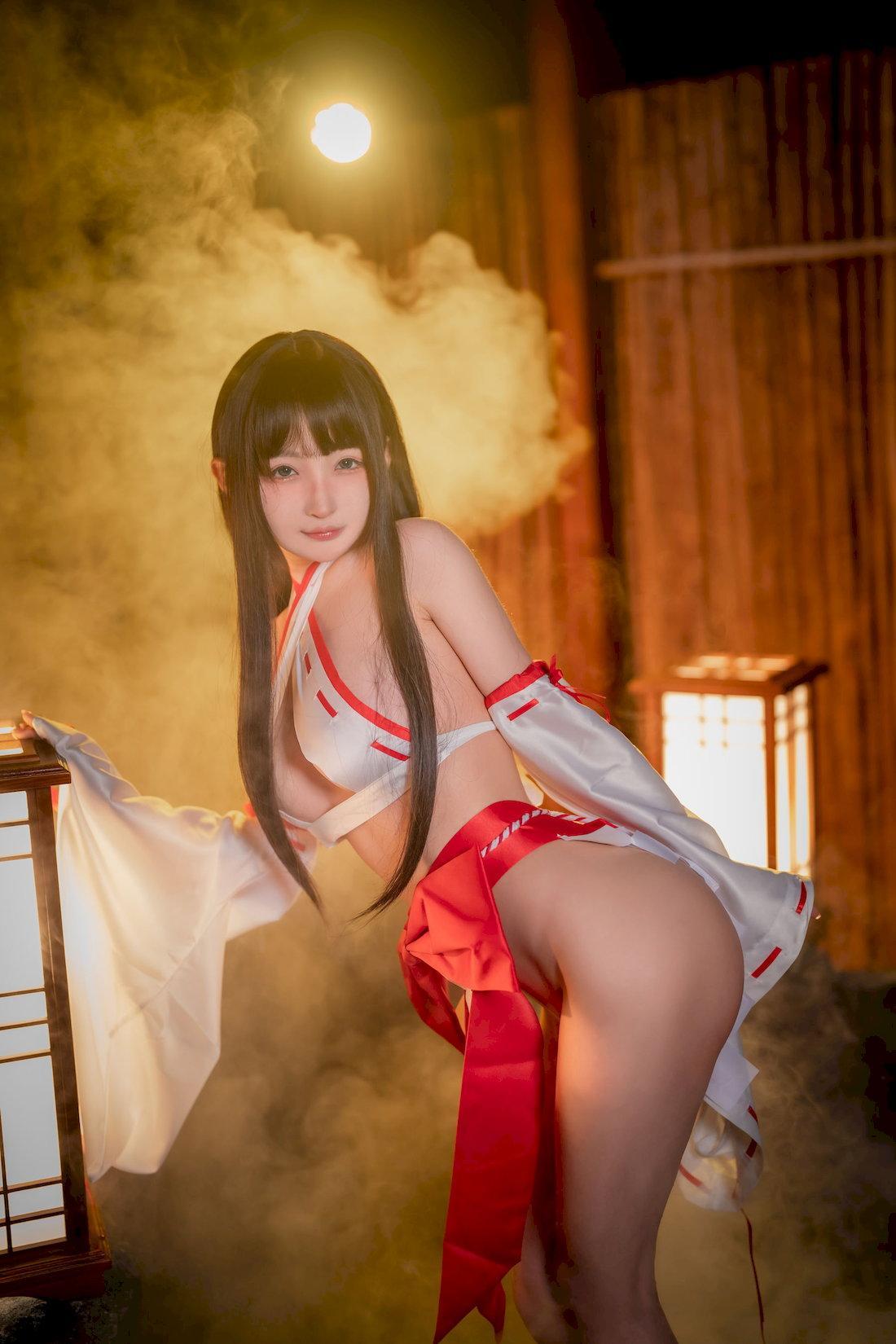 [福利女神cosplay] 桜井宁宁 - 纯洁巫女/61P(27)