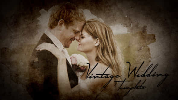 Vintage Wedding Photo Presentation - VideoHive 9954892