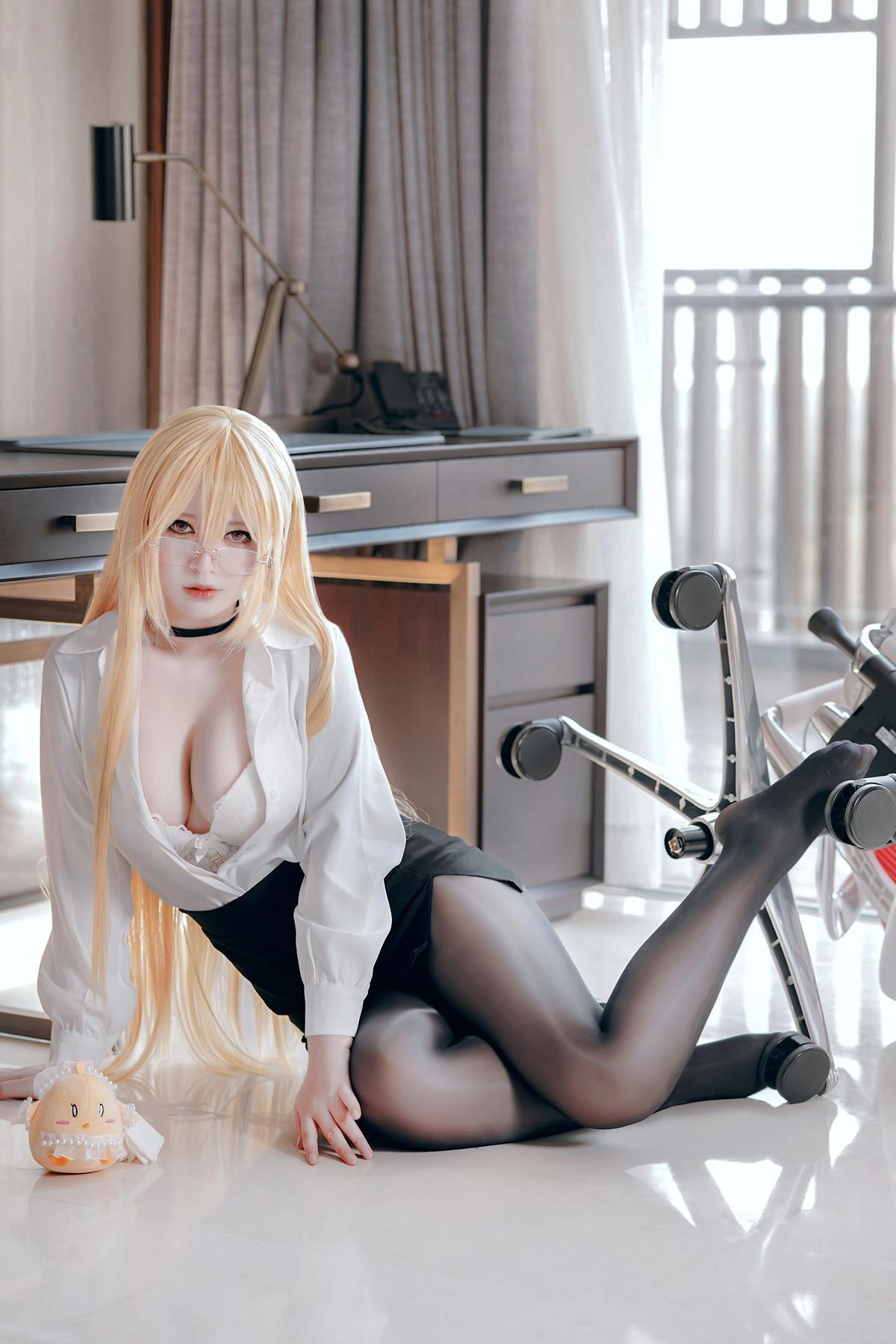 Cosplay 半半子Banbanko 碧蓝航线 怨仇OL(29)