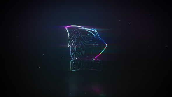 Neon Glass | Glitch Logo - VideoHive 27170713