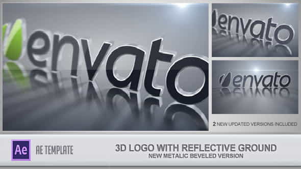 3D Logo With Reflective Ground | 3D, Object - VideoHive 2507839