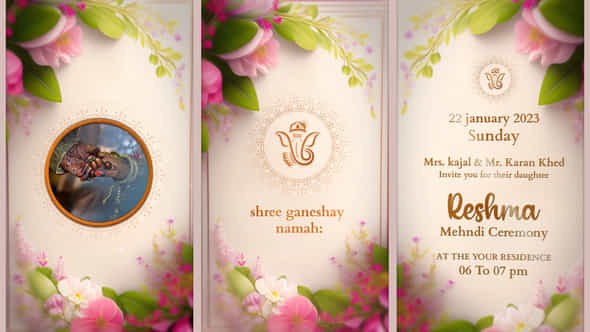 Indian Wedding Invitation After Effects - VideoHive 51149229