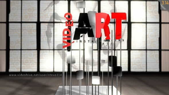 Video Art InstallationsArt Exhibition Logo - VideoHive 7241374