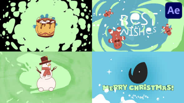 Christmas Morphing Logo After Effects - VideoHive 50027218