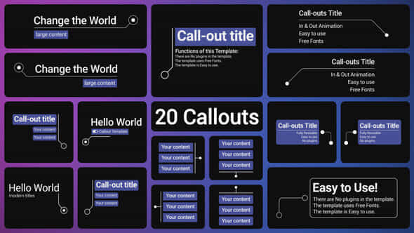 Callouts After Effects - VideoHive 52537567