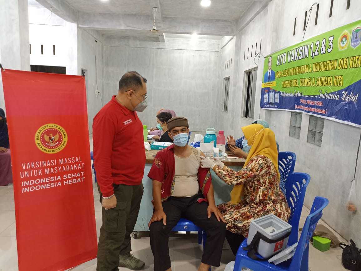 Gandeng LDII, Binda Sumut Gelar Vaksinasi Malam Hari di Masjid Baitul Makmur Binjai Utara