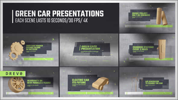 Green Car Presentation - VideoHive 38766981