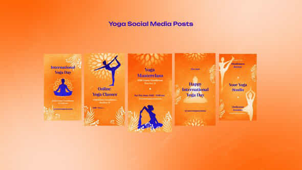 Yoga Social Media Posts - VideoHive 58546965
