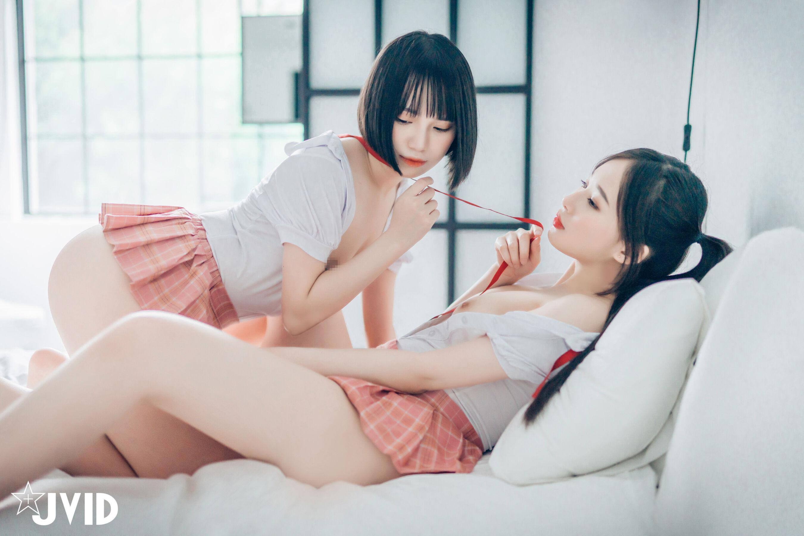 JVID 婕咪&斋斋《湿润百合谁先高潮谁就输了》(15)